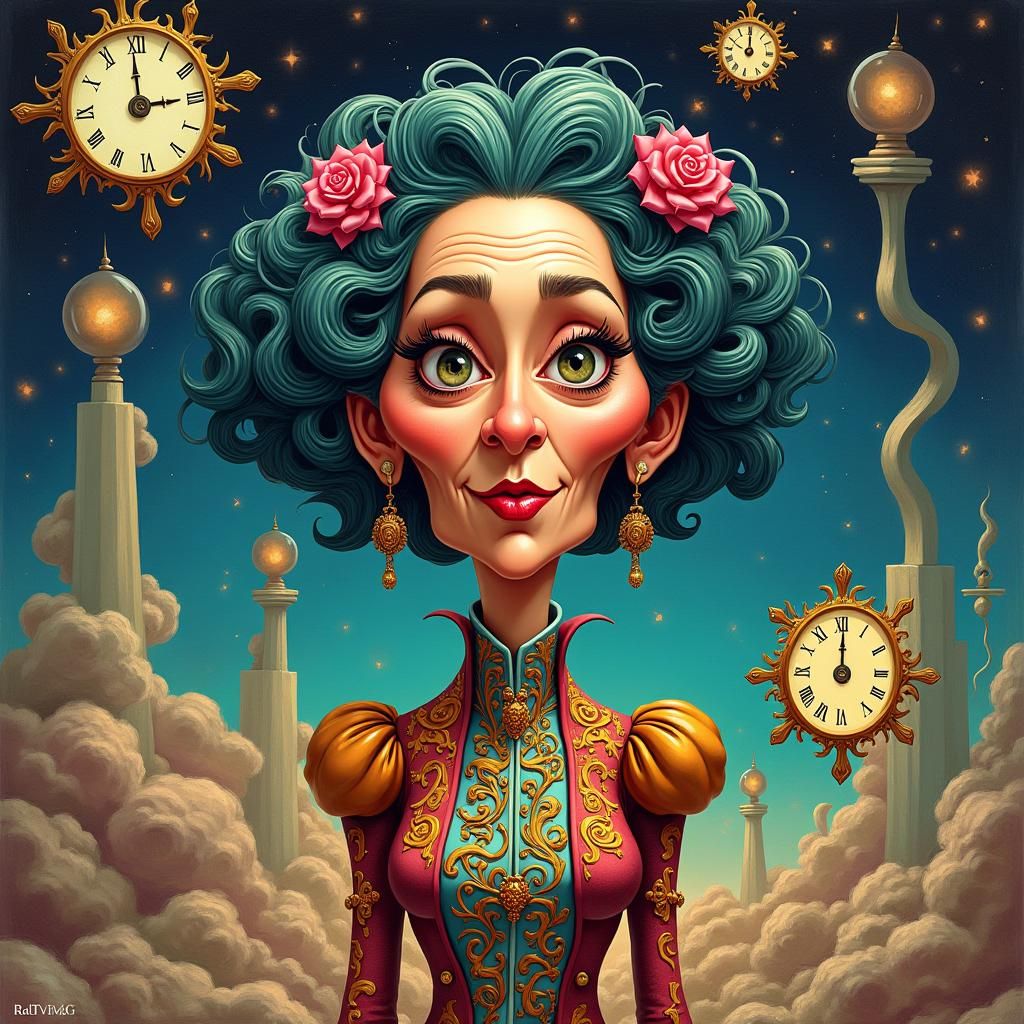 Kamala Harris in Dreamlike Surrealist Scene