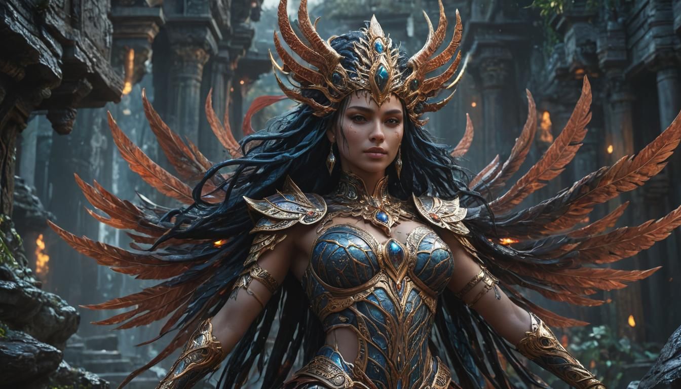 Majestic Goddess in Detailed Digital Animation