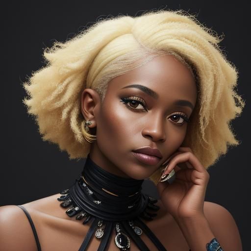 Confident Woman in Haute Couture: Conceptual Portrait