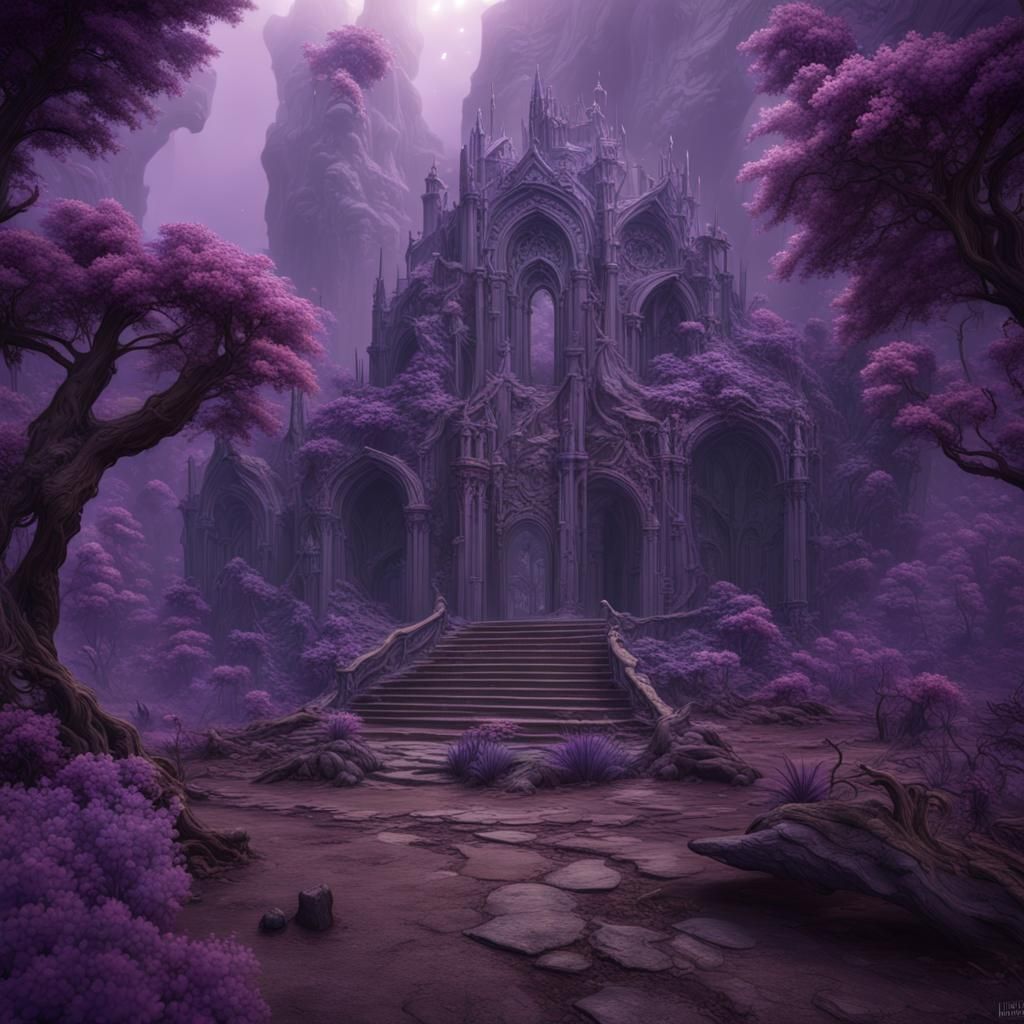 Purple Glaucus Atlanticus Detailed Matte Painting