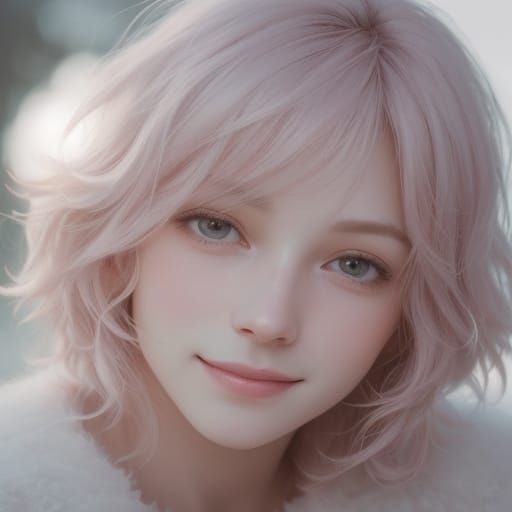 Whimsical Boy Portrait in Soft Pastel Colors