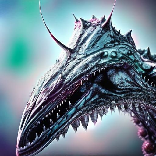 Alien Queen: Hyperdetailed Splash Art Photography