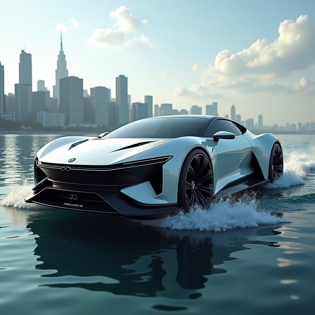 Advanced Amphibious Supercar for Aquatic and Land Exploratio...