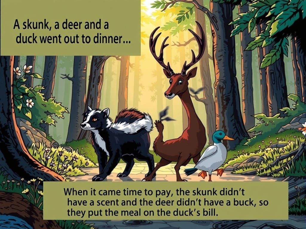 Whimsical Animals Dine Out in Illustrative Style