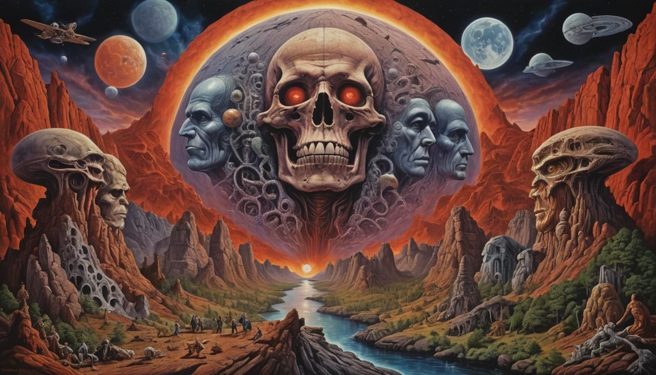 Surreal Summit Meeting Inspired by Otto Rapp