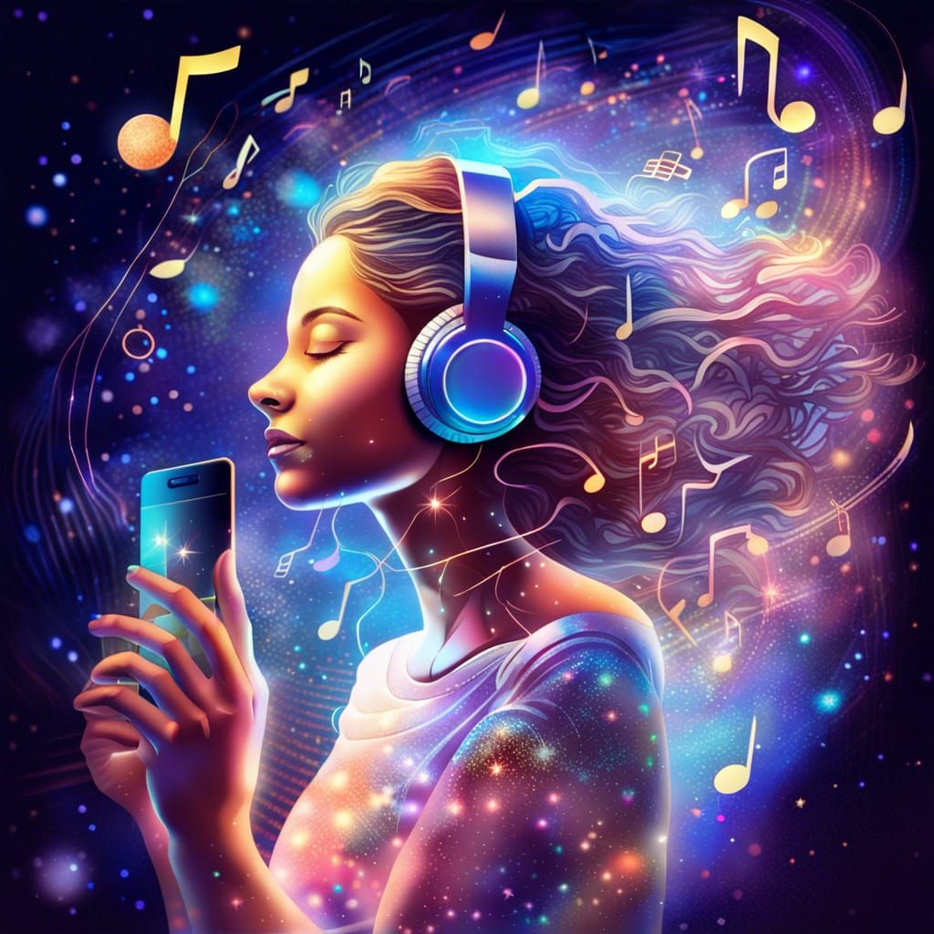 Being one with the music 🎵🎧🎵