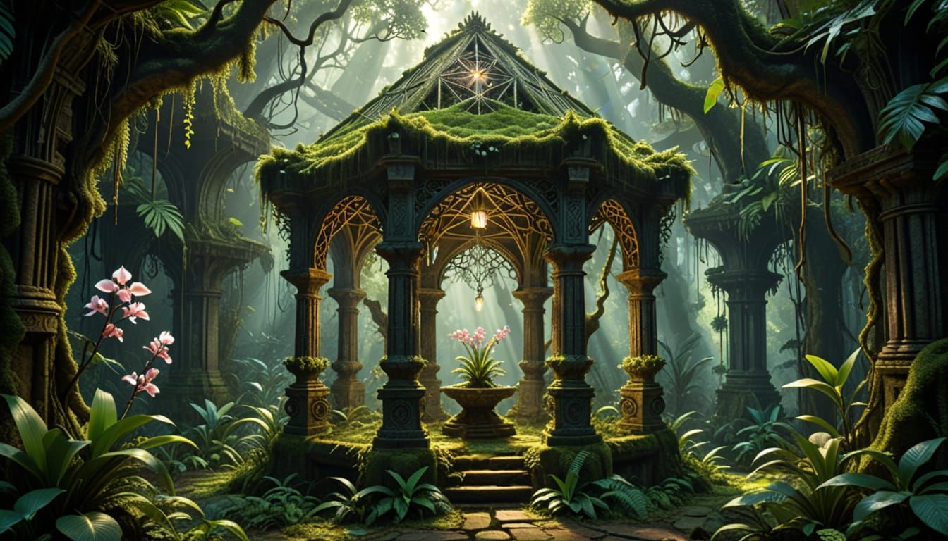 Ancient Gazebo Overgrown