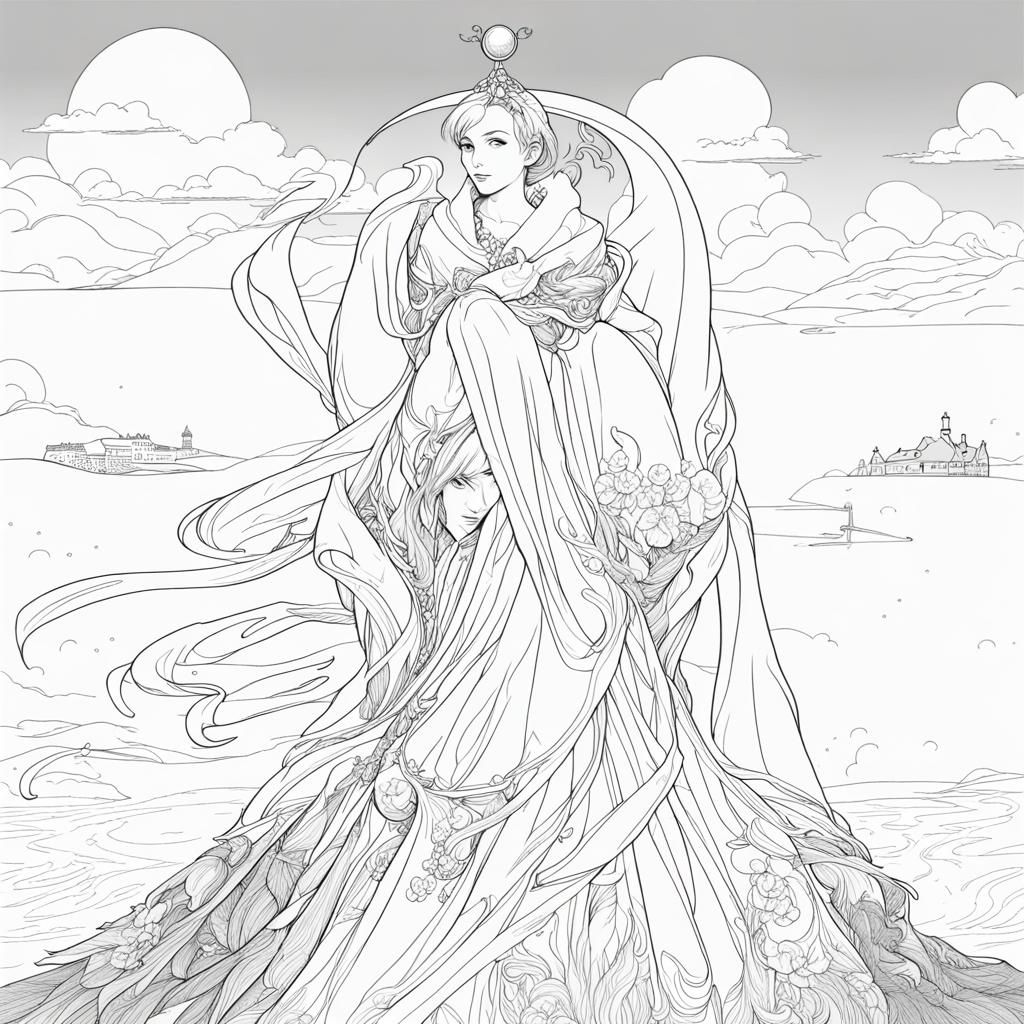 Simple Line Art Drawing