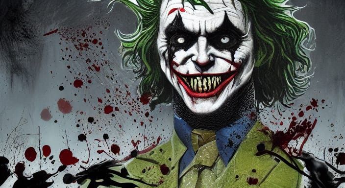 Scary Joker Birthday Party Concept Art