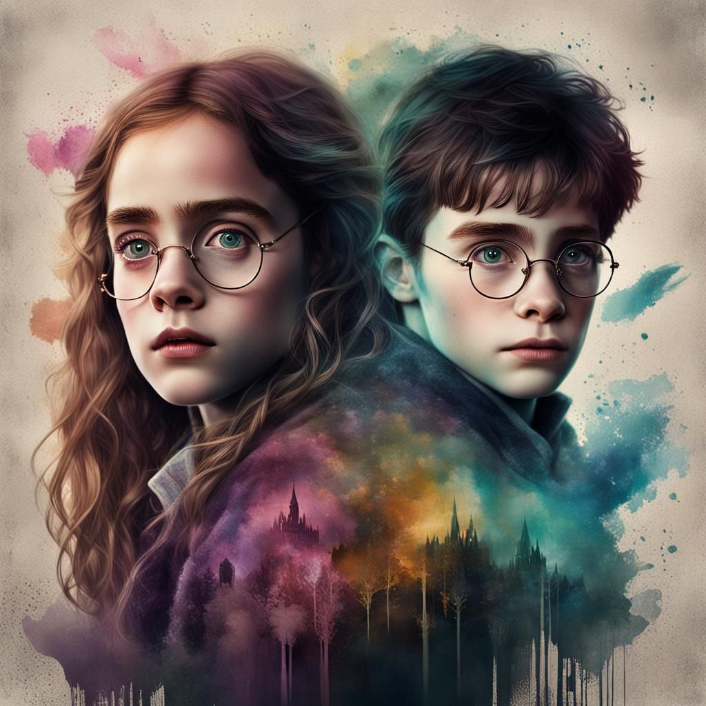 Harry Potter and Hermione Granger