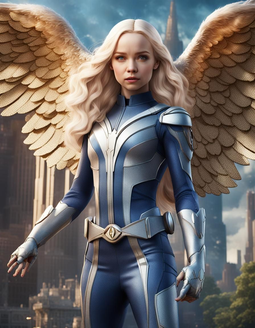 Angel From The X-Men: Cinematic Matte Painting