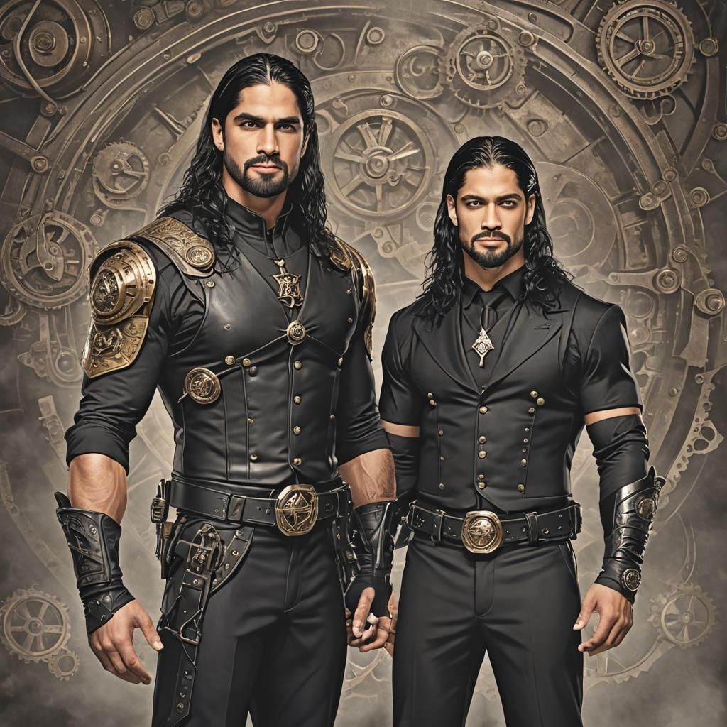 Seth Rollins and Roman Reigns