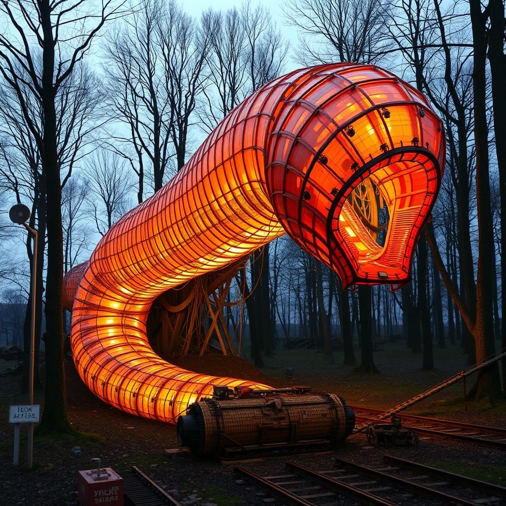 Giant Earthworm and Digger Worm: Future Tech Meets Nature