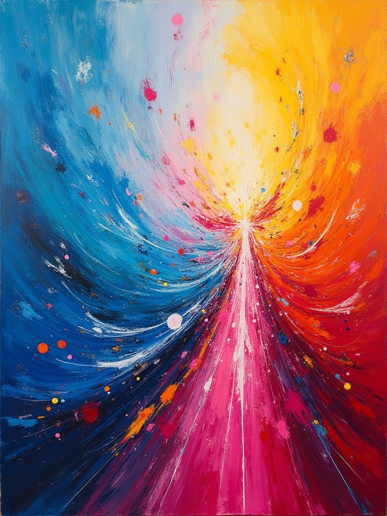 Vibrant Joyful Abstract Dance