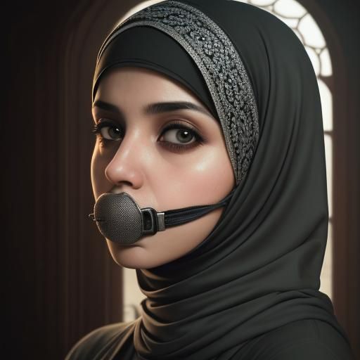 Hyperrealistic Hijabi Portrait with Intricate Details