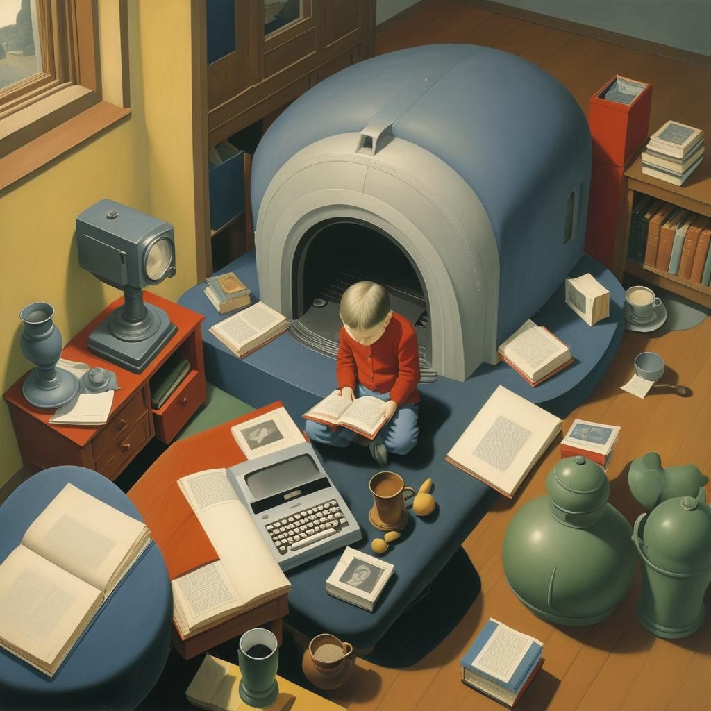 Future Scientist in Van Allsburg Style