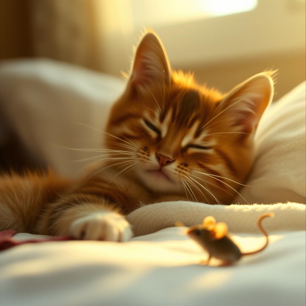 Cat and Mouse in Golden Hour Light