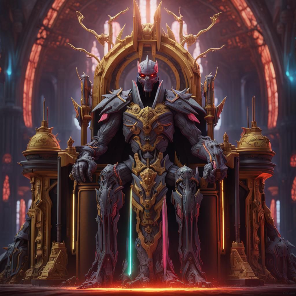 Hyper-Detailed Mutant Lord Dominus in Matte Painting