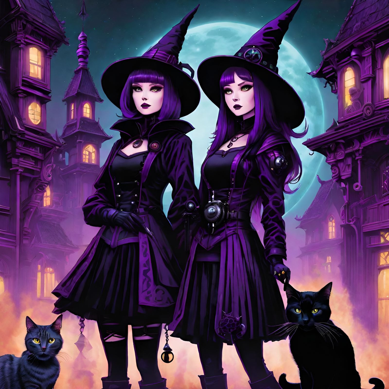 Konnichiwa witches by Per.