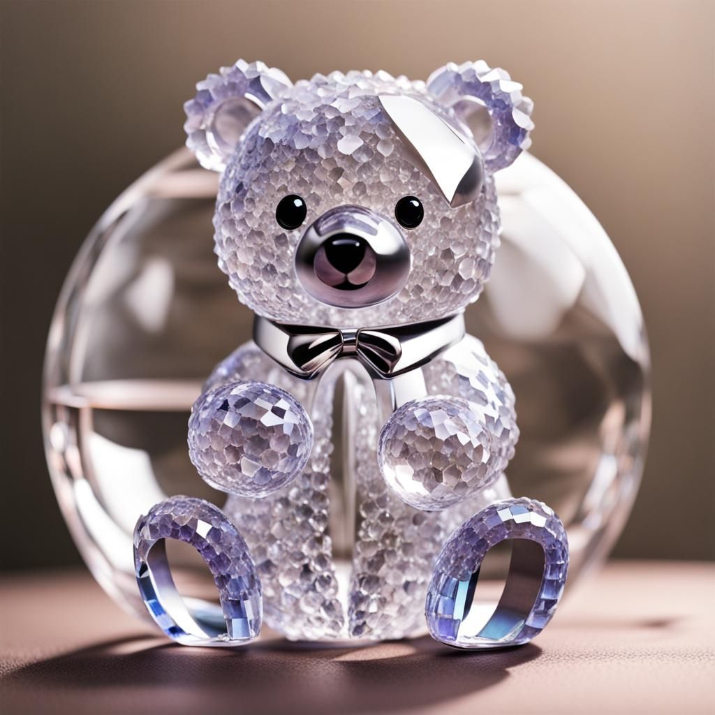 Cute Crystal Bear Art
