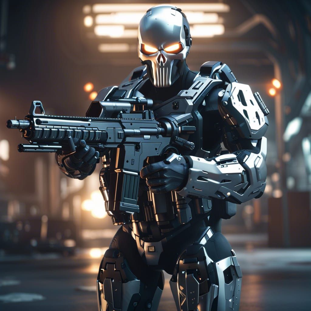 The punisher advance Mecha suit