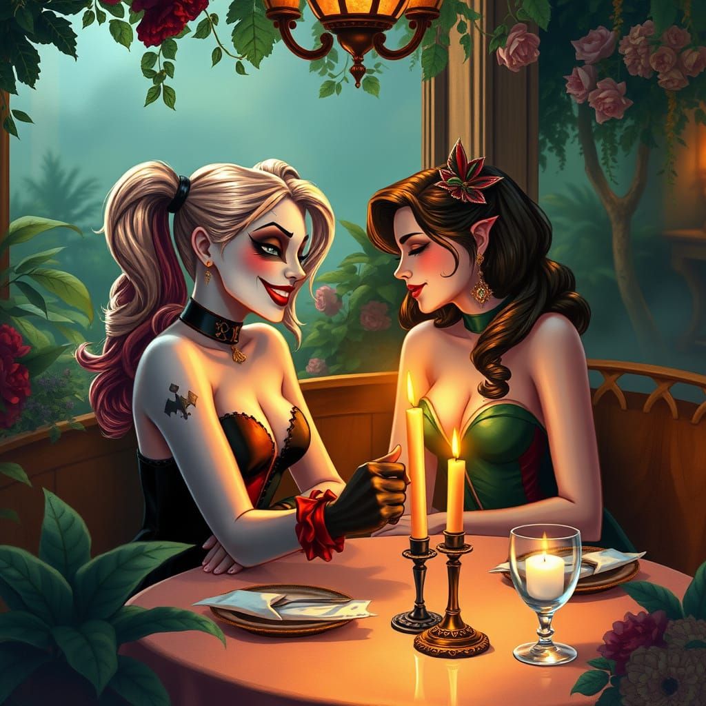 Romantic Evening for Two DC Heroines in Elegant Style
