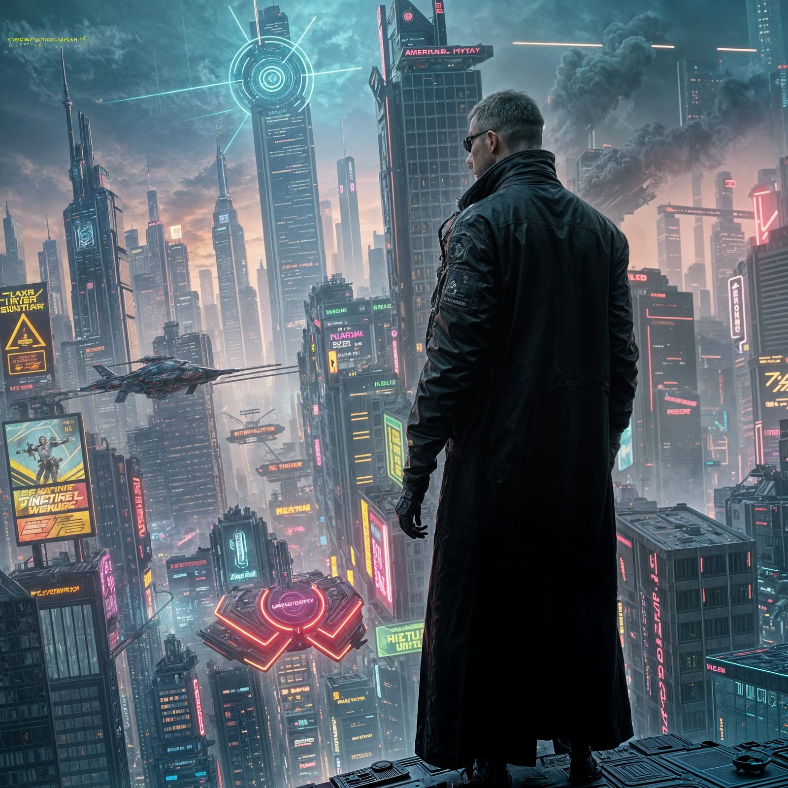 Cyberpunk Future Reimagined with Neon Lights