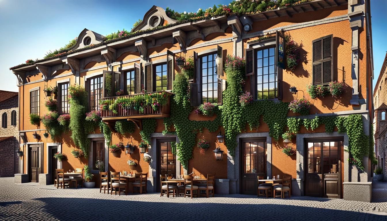 A 3D rendering of roman house