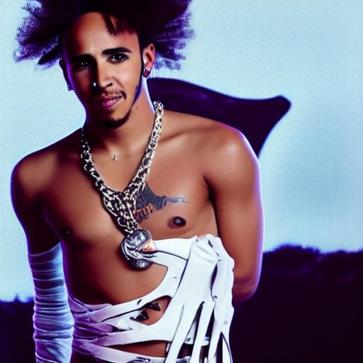 Lewis Hamilton in Bad Romance: High-Resolution Photo