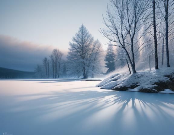 Winter Wonderland in Serene Forest