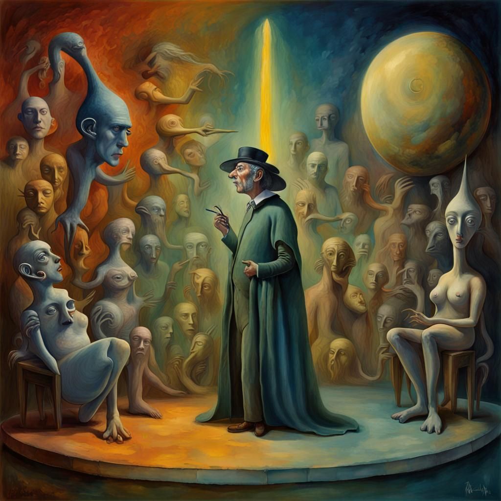 Surreal Dreamscape in Dark Fantasy Style