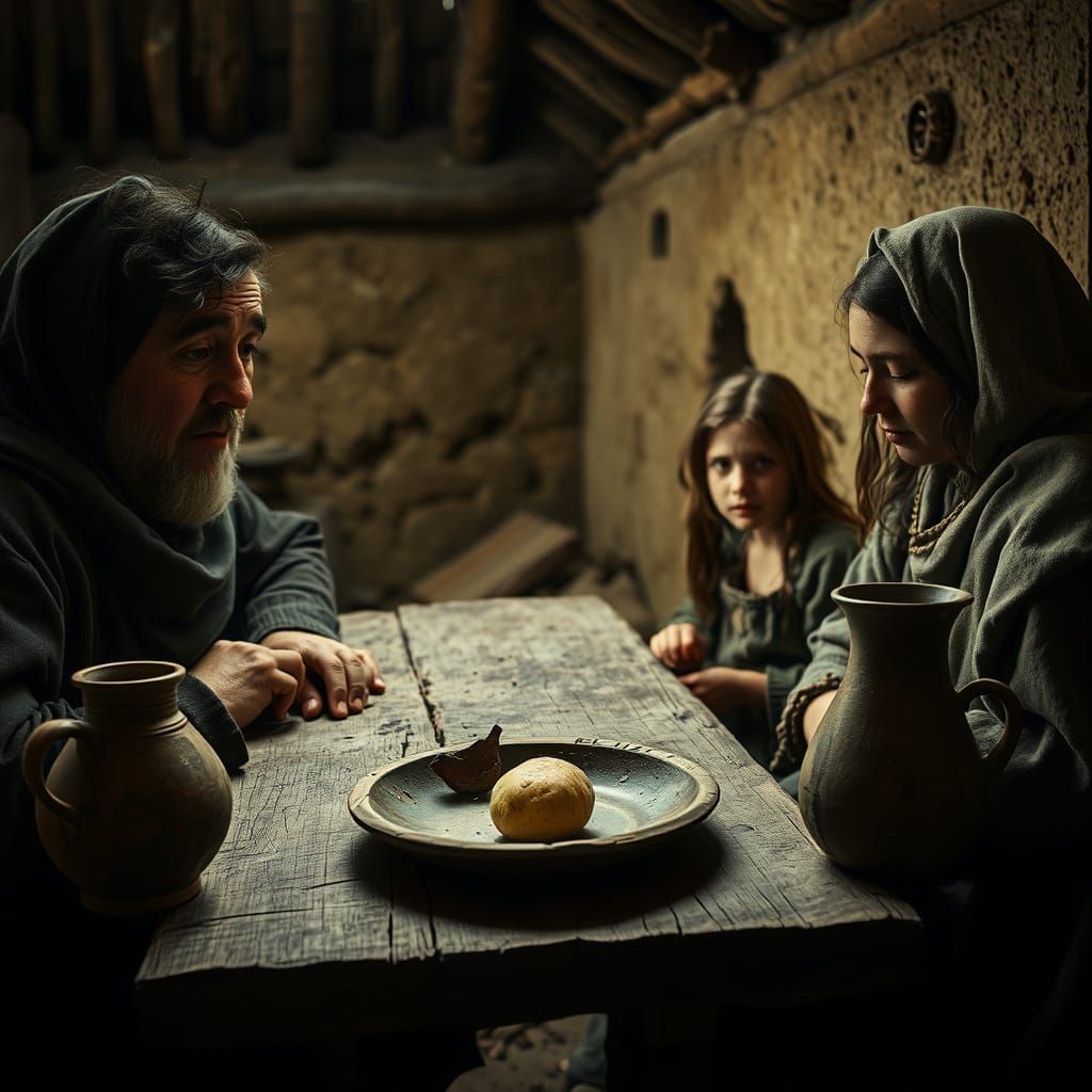 Medieval Family's Hunger Pangs