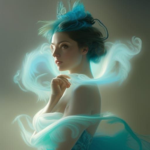 Magician's Assistant Portrait in Digital Art Style