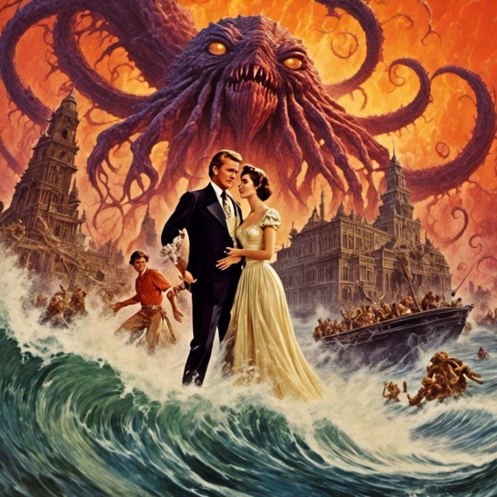 Film Poster for "Warlords of Atlantis" starring Doug McClure...