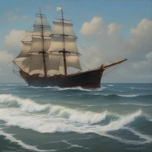 Boy of the Sea: Oil Painting Portrait