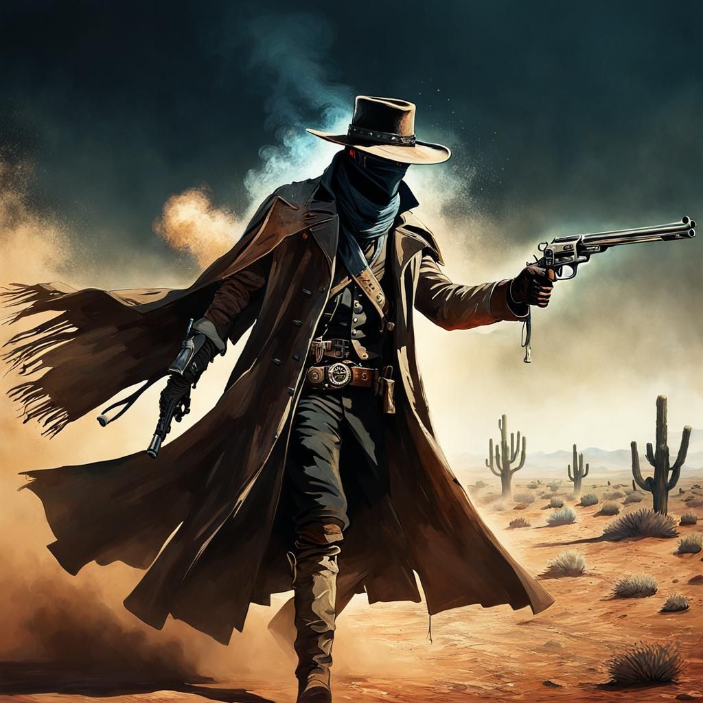Wild West Bounty Hunter in Action