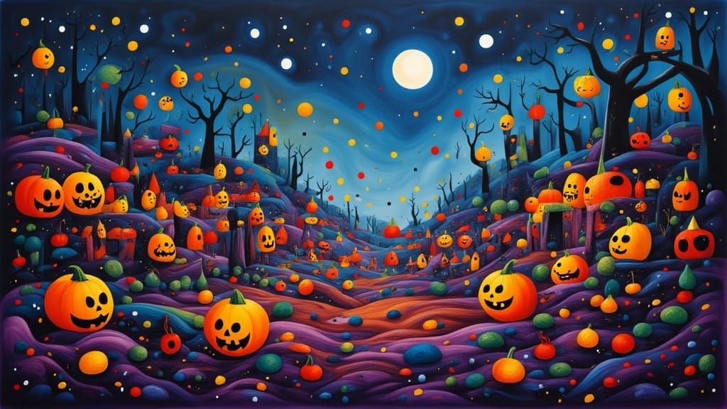 Macabre Halloween Festival Under Full Moon