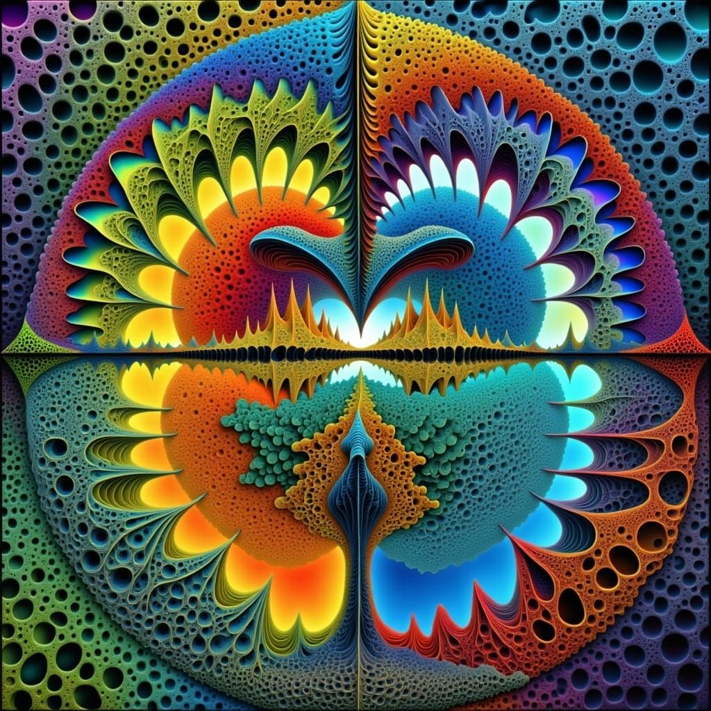 Cyberpunk Giraffe in a Vibrant Dreamscape