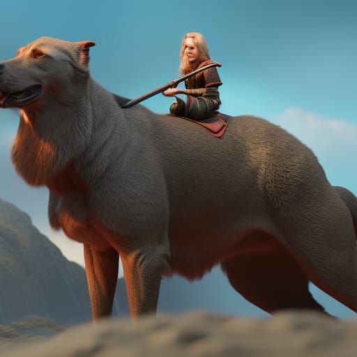 Fantasy Dog Groomer Prepares Hellhound for Competition