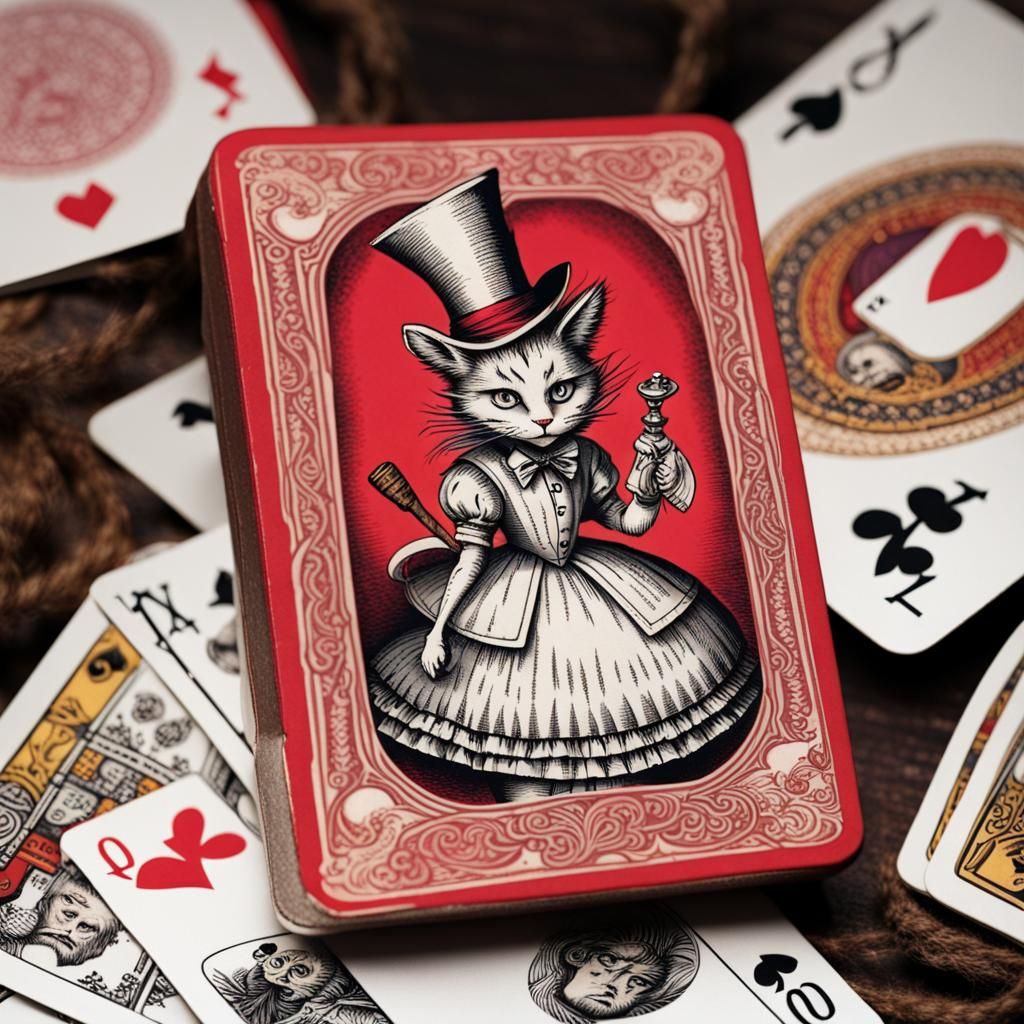 Gothic Alice in Wonderland Card Deck
