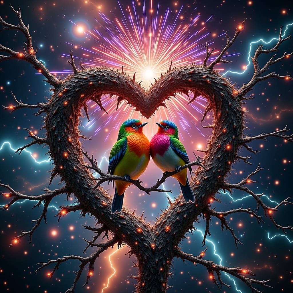 Surreal Celestial Galaxy in Vibrant Hues