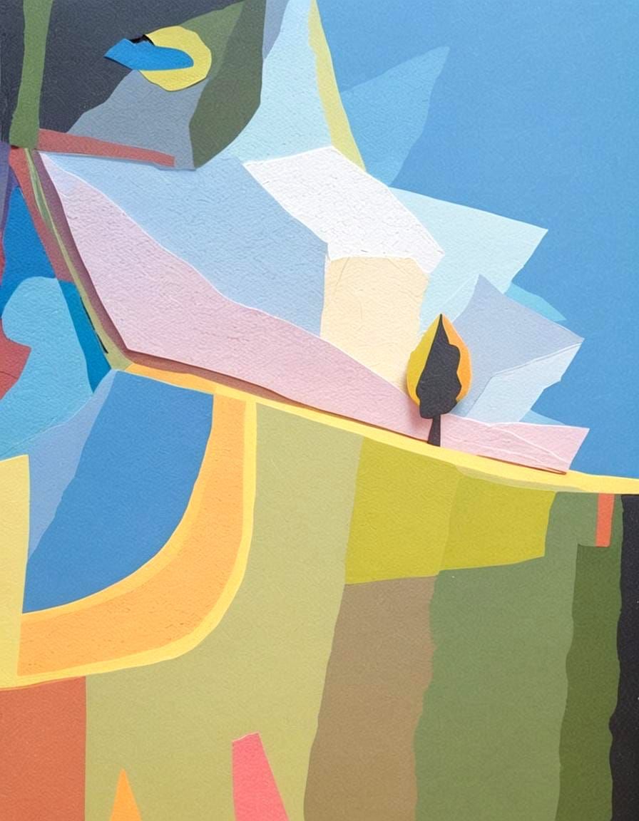 Dimensional Paper Abstract Tree Art