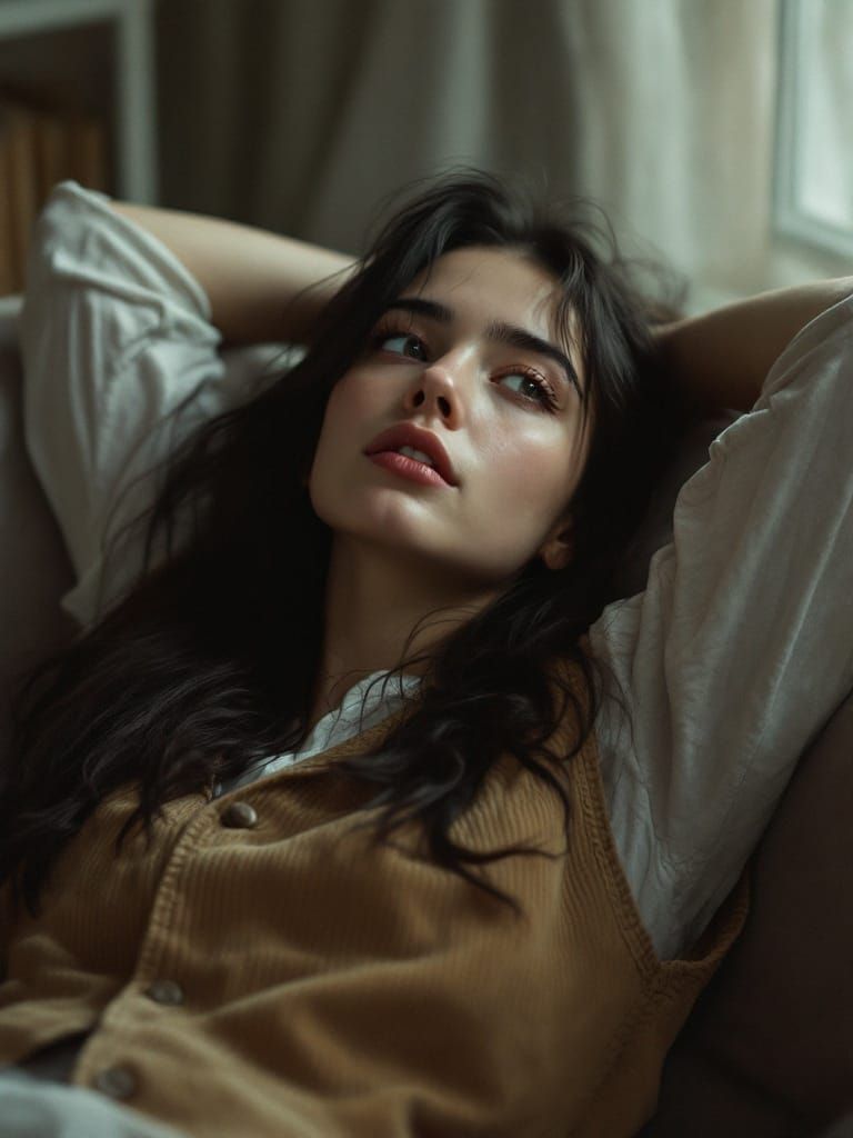 Dreamy Youth in Warm-Toned Realism