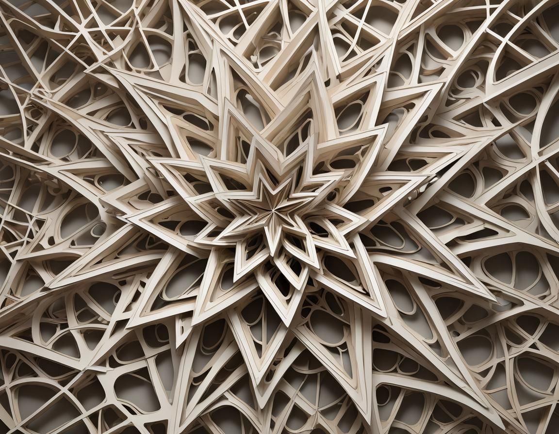 Abstract Stars with Volumetric Lighting