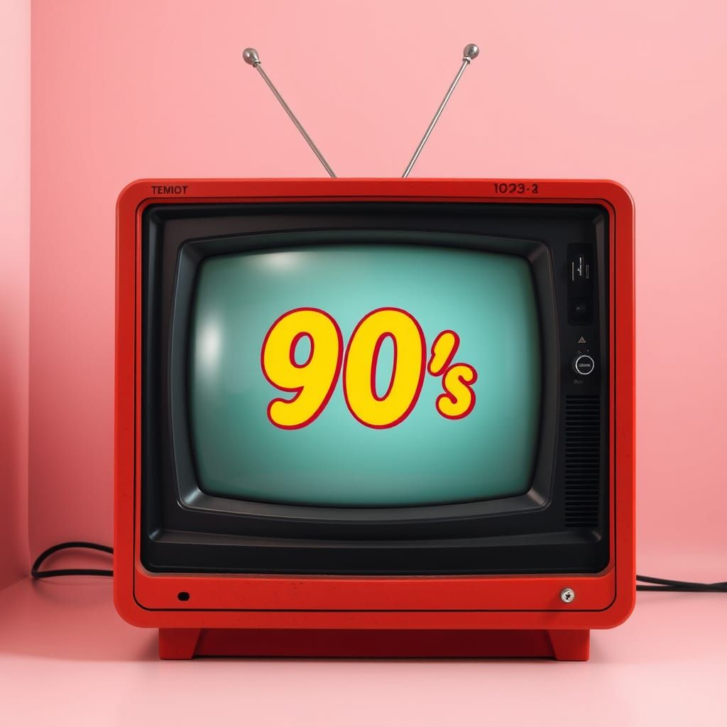 Fuzzy Analog Landscape in Distressed Retro Aesthetic