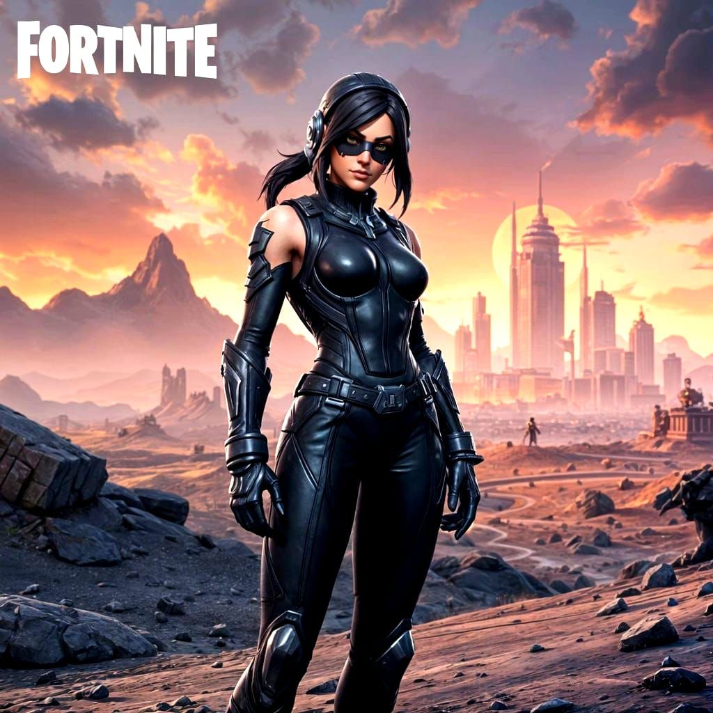 Epic Fortnite Reboot Card in Neon Colors