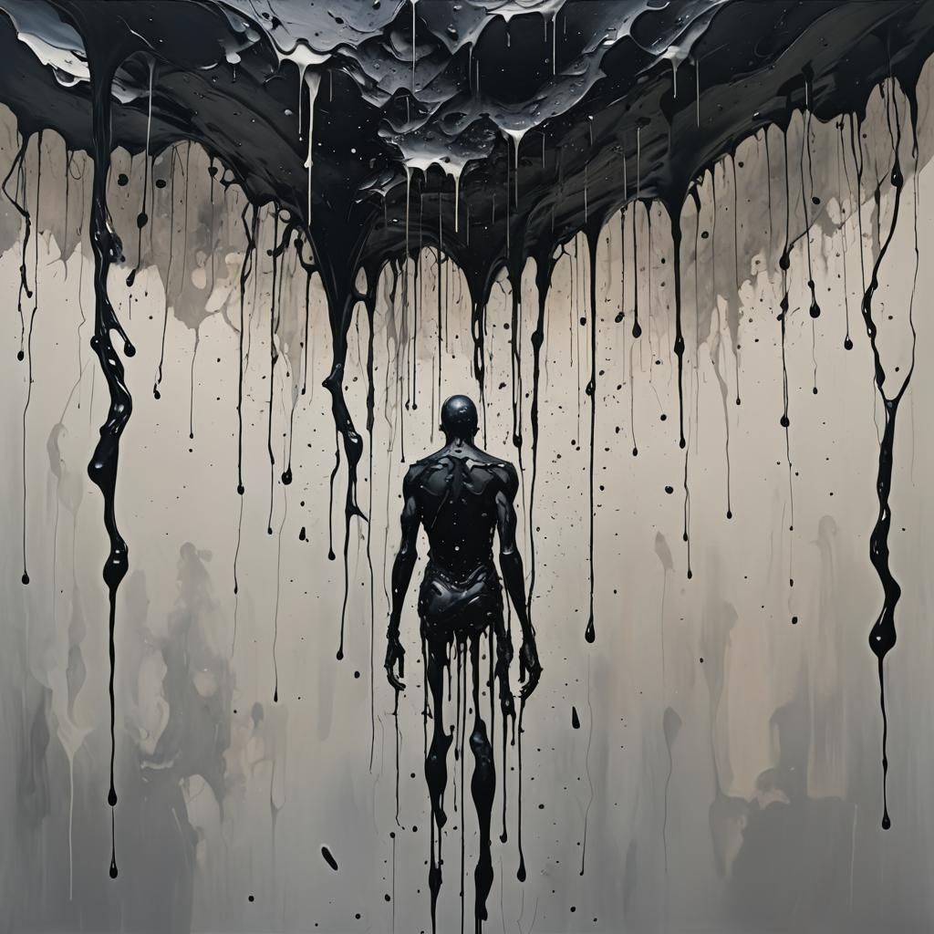 Abstract Void with Disfigured Form in Obscure Art