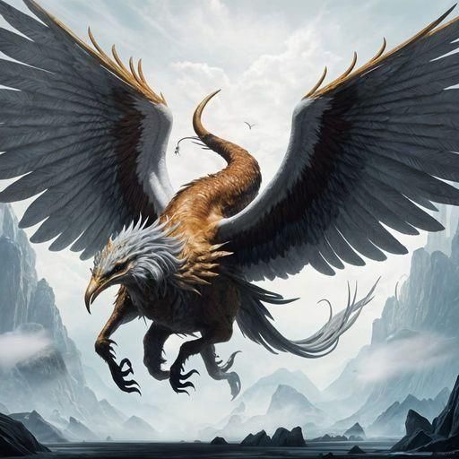 Majestic Phoenix in Flight: Detailed Fantasy Art