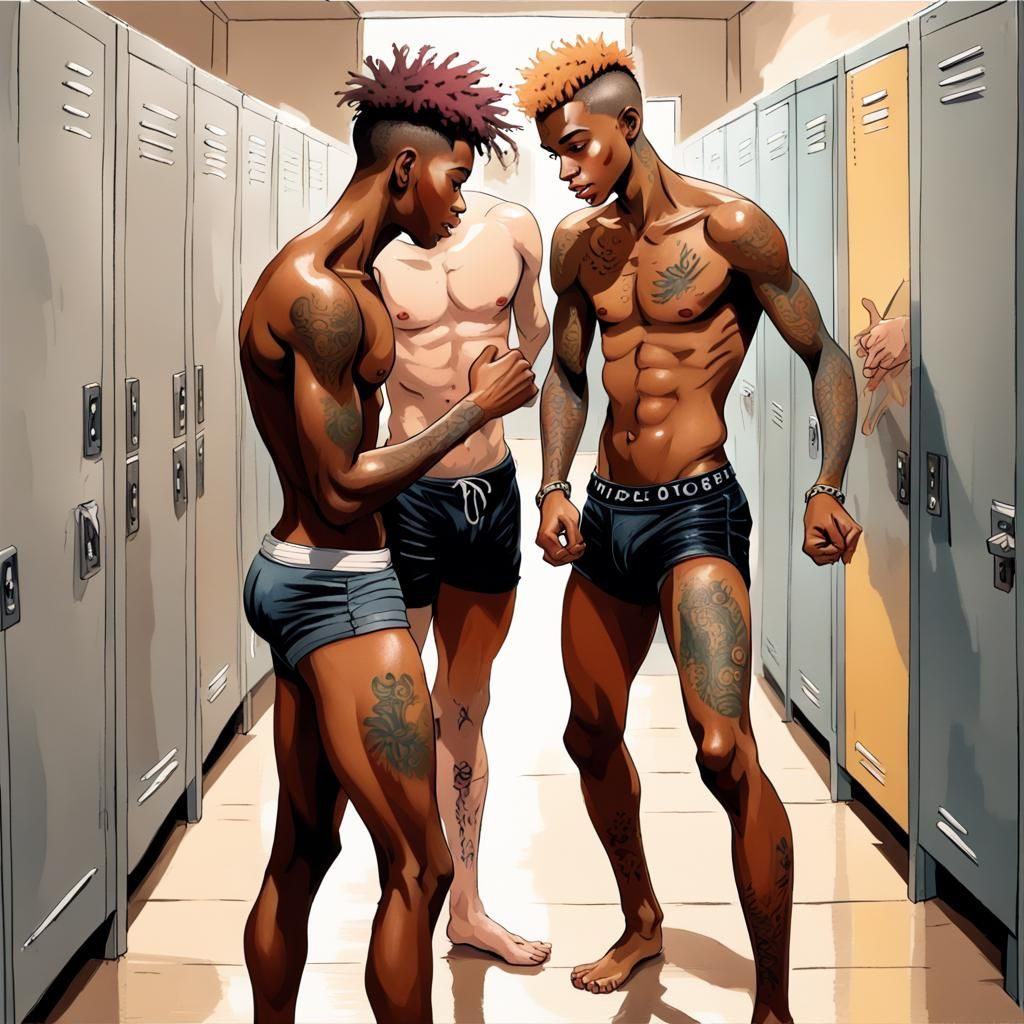 homoeroticism at locker room