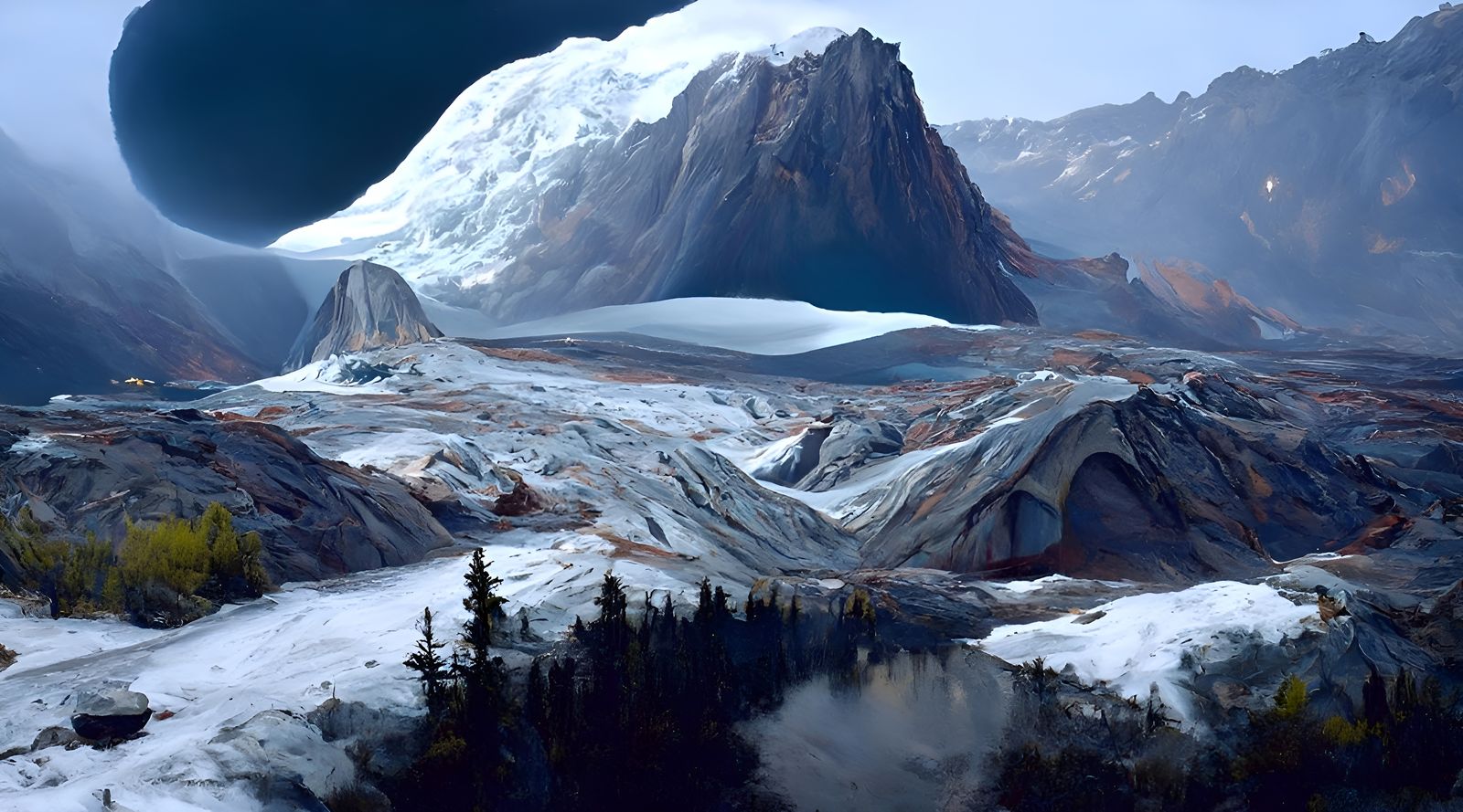 Extraterrestrial Glacier Landscape Photography